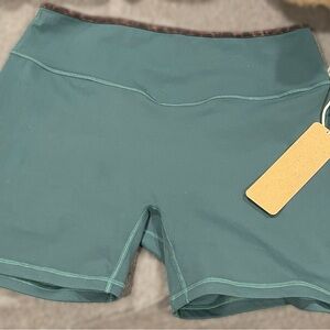 ACTA Evergreen x Leopard Trim Biker Shorts